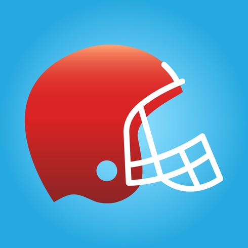 Casco de fútbol americano vector