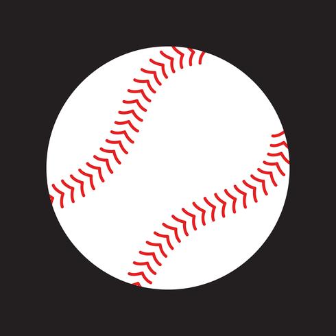 Icono de vector de béisbol