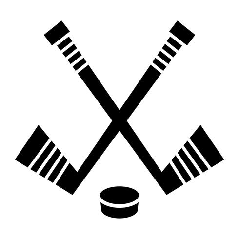 Hockey Stick &amp; Puck diseño vectorialHockey Stick &amp; Puck diseño vectorial vector