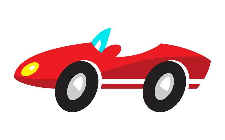 Stylized Convertible Sports Car vector