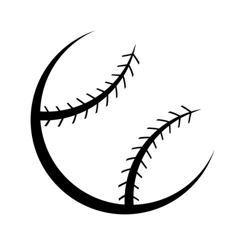 Icono de vector de béisbol