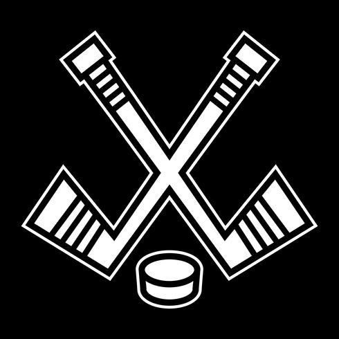 Hockey Stick &amp; Puck diseño vectorialHockey Stick &amp; Puck diseño vectorial vector