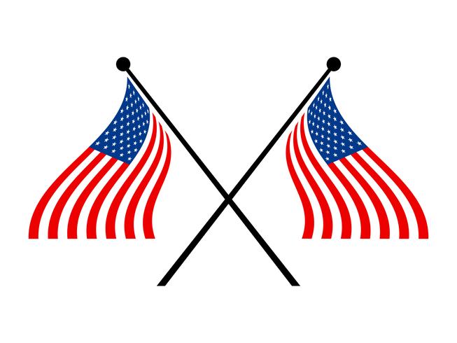 American Flags vector