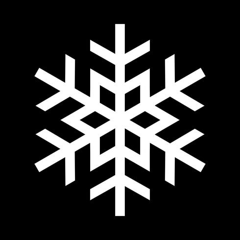 snow flakes flat logo simple design, blue white and black color