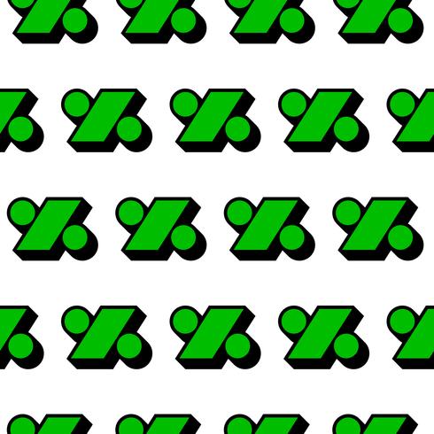 Icono de porcentaje de símbolo matemático, gráfico de porcentaje vector