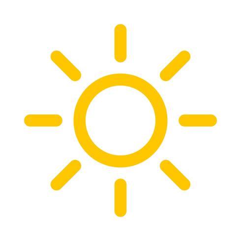 Sun icon vector