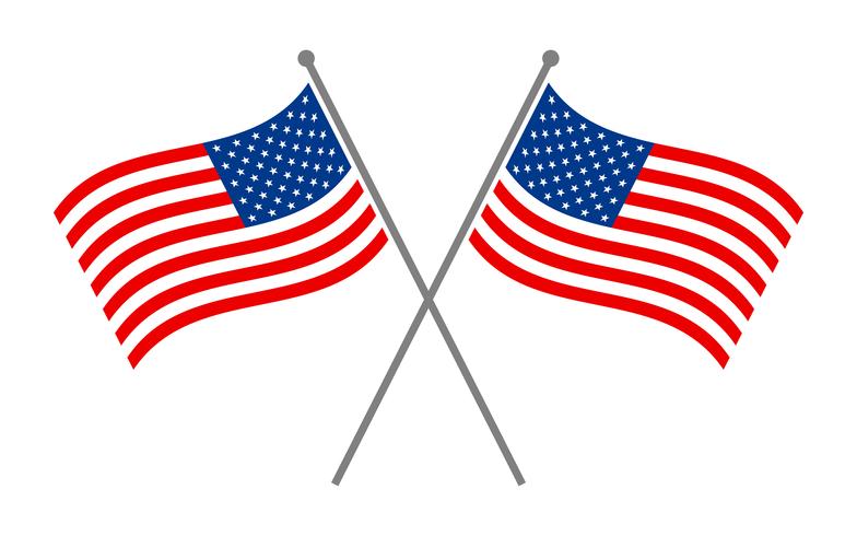 American Flags vector