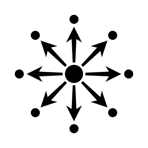 Networking Diagram Vector Icon