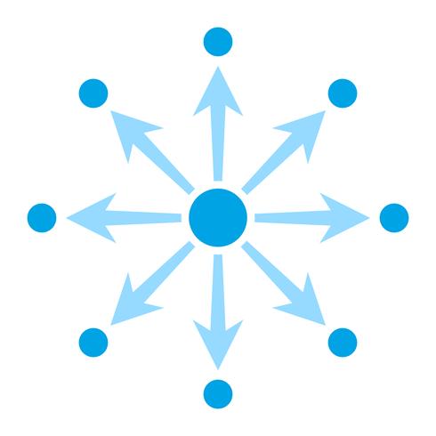 Networking Diagram Vector Icon