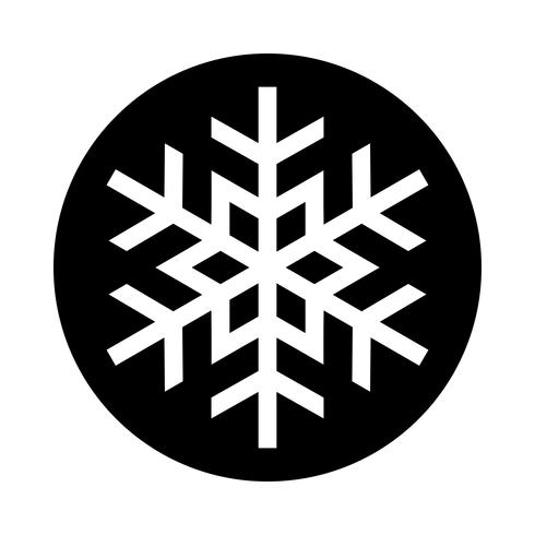 Icono de Vector de copo de nieve