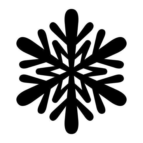 Icono de Vector de copo de nieve