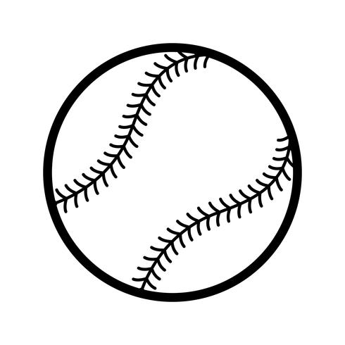 Icono de vector de béisbol