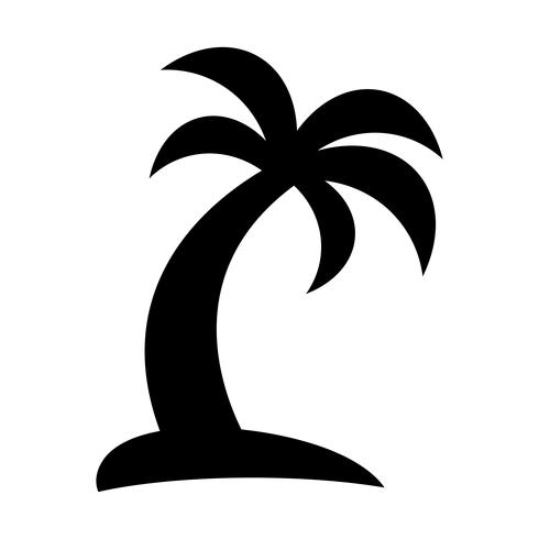 Palmera Vector icono