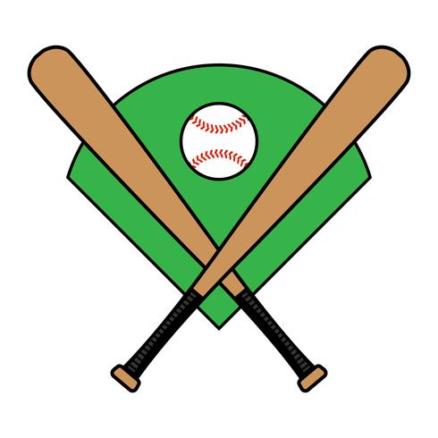 Bate de béisbol vector