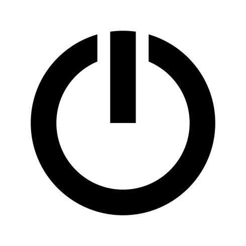 Icono de Vector de símbolo de poder