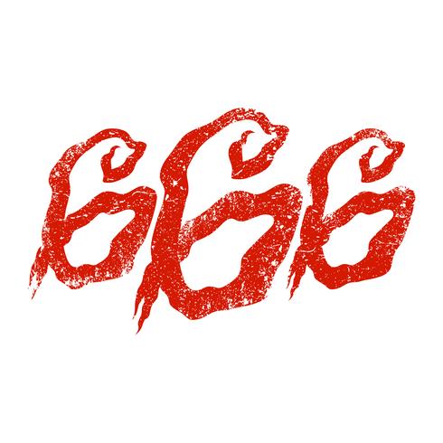 666 Graphic Lettering vector