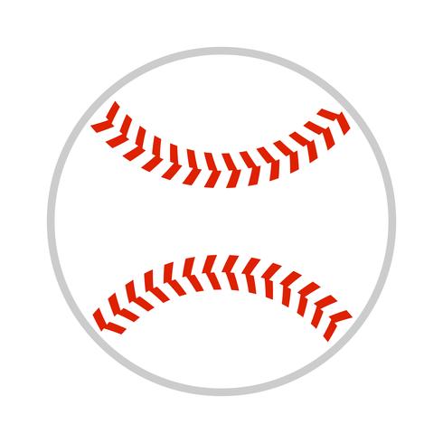 Icono de vector de béisbol