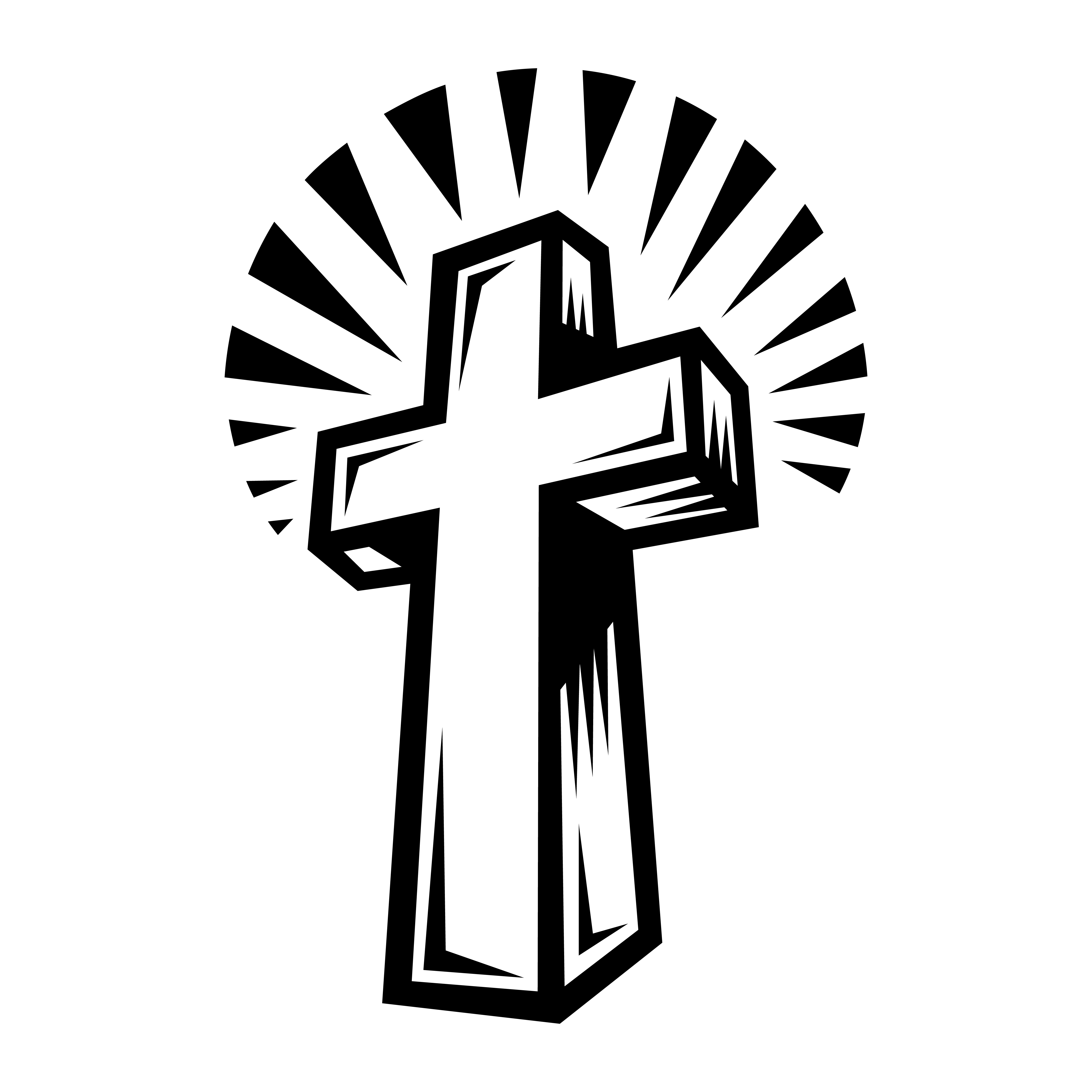 graphic representation eg christian cross