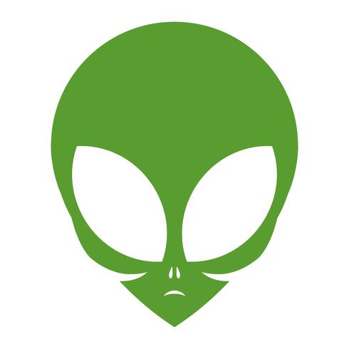 Alien head vector illustration