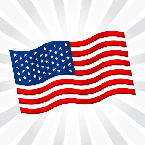 American Flags vector