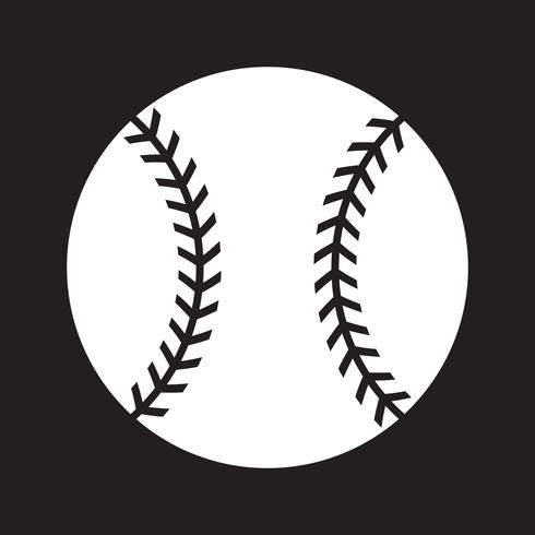 Icono de vector de béisbol