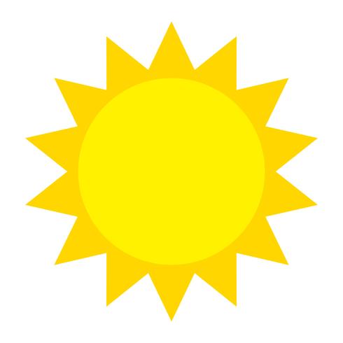 Sun icon vector