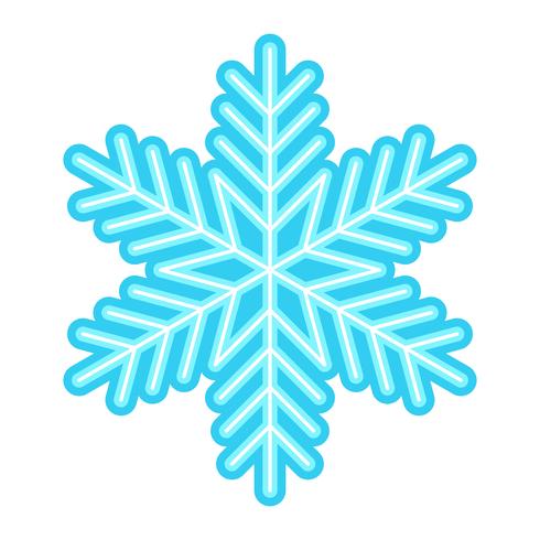 Icono de Vector de copo de nieve