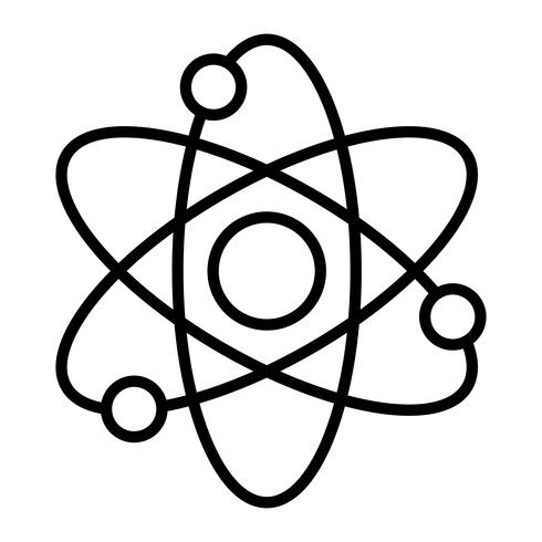 Dynamic Atom Molecule Science Symbol vector icon