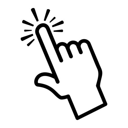 Finger Touch Vector Icon