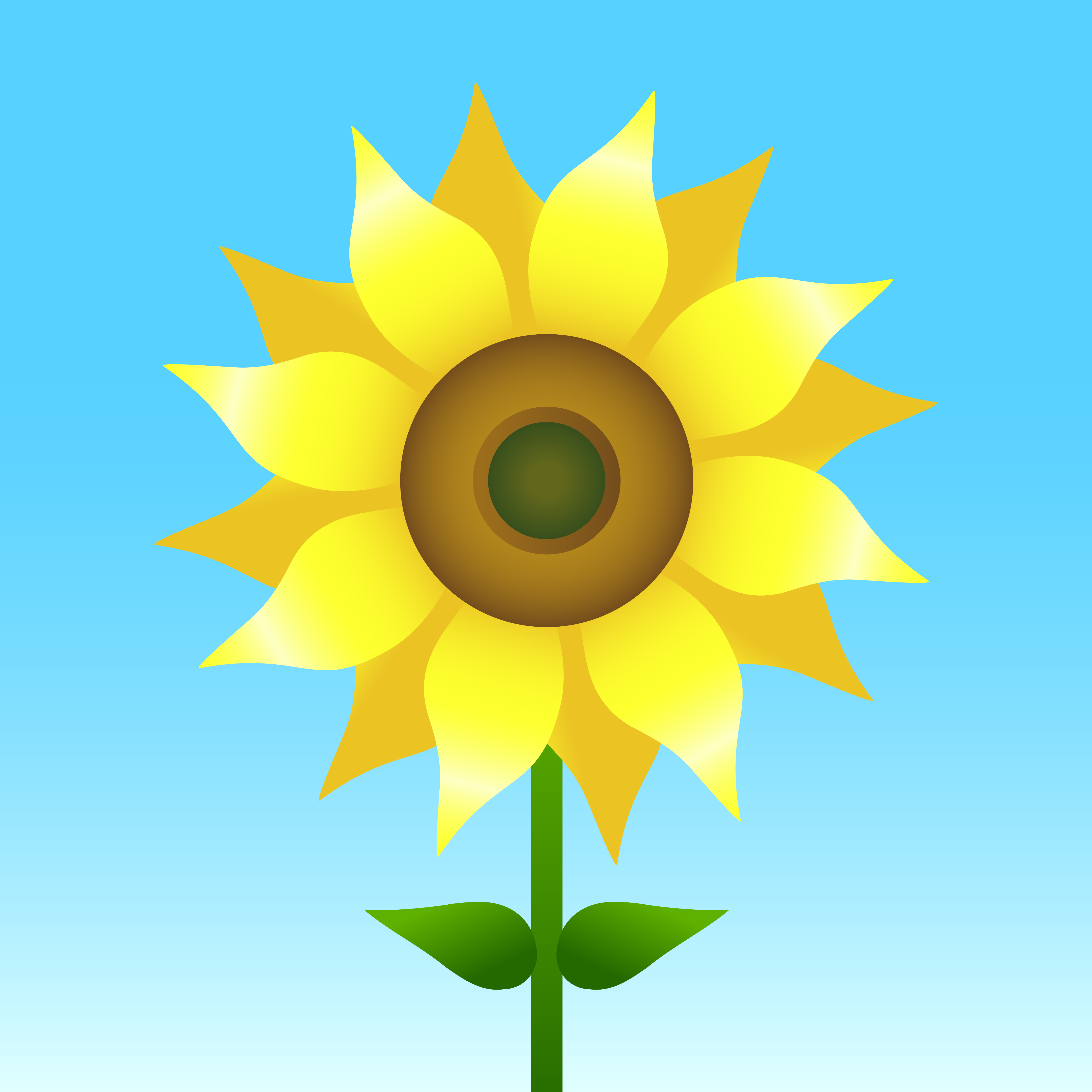 Download Sunflower vector illustration - Download Free Vectors ...