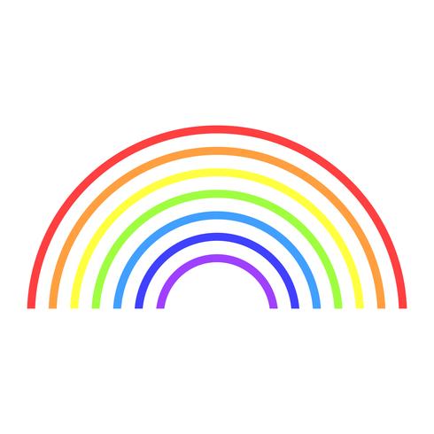 Rainbow vector icon