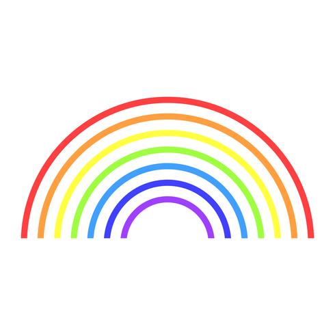 Rainbow vector icon