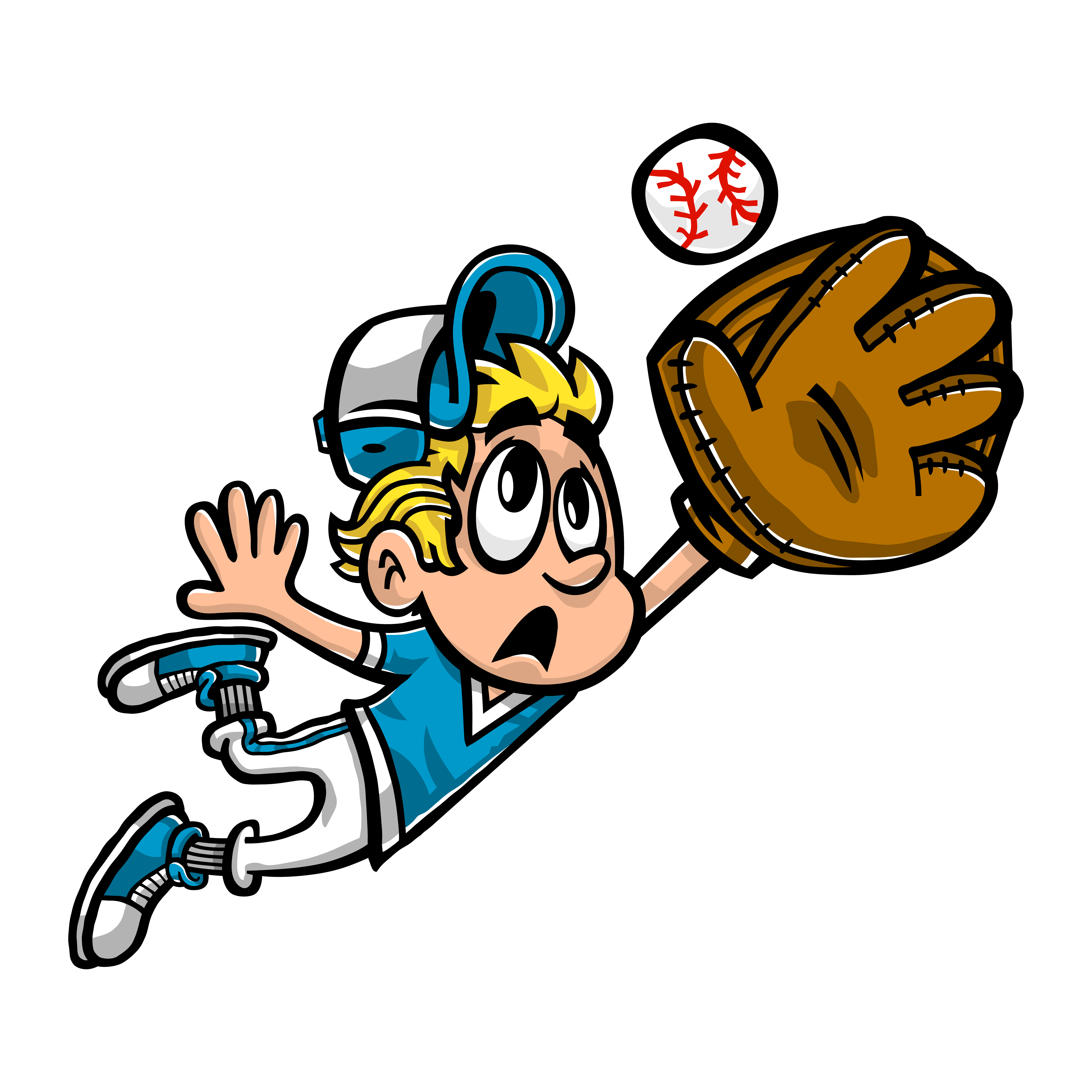 Baseball Player Kid vector cartoon 551178 Vector Art at Vecteezy