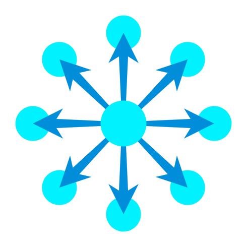 Networking Diagram Vector Icon