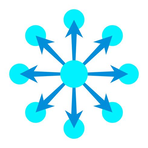 Networking Diagram Vector Icon