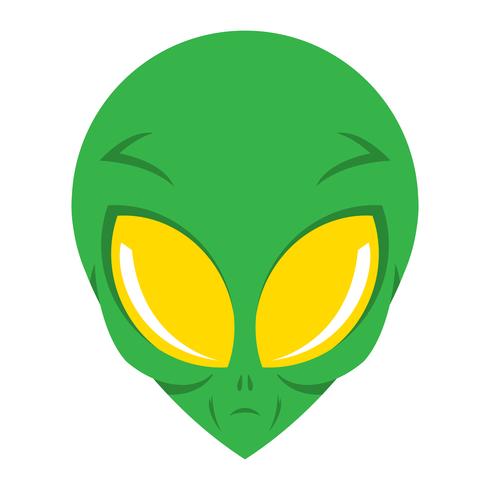Alien head vector illustration