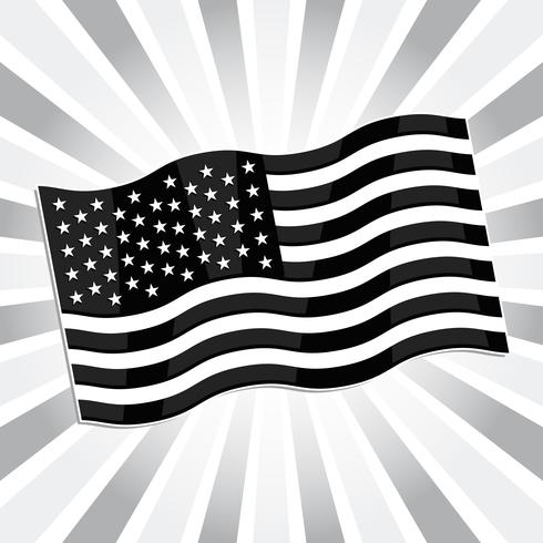 Banderas americanas vector