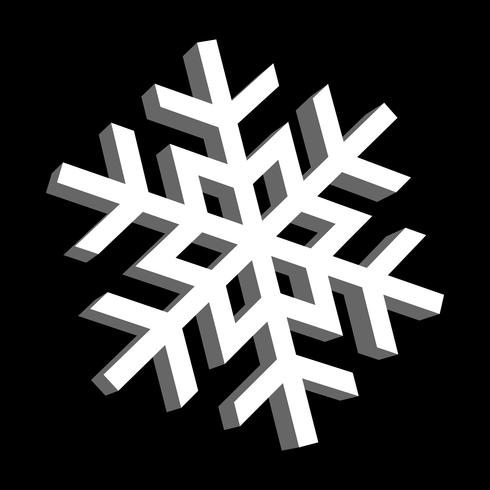 Icono de Vector de copo de nieve