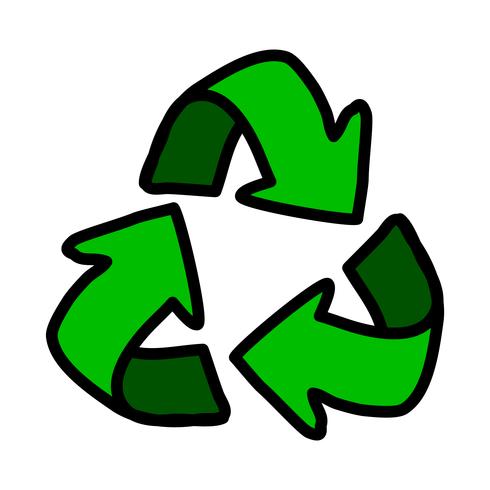 Icono de flechas de reciclaje vector