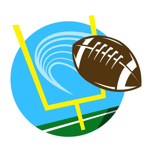 Icono de vector de fútbol americano