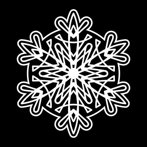 Icono de Vector de copo de nieve