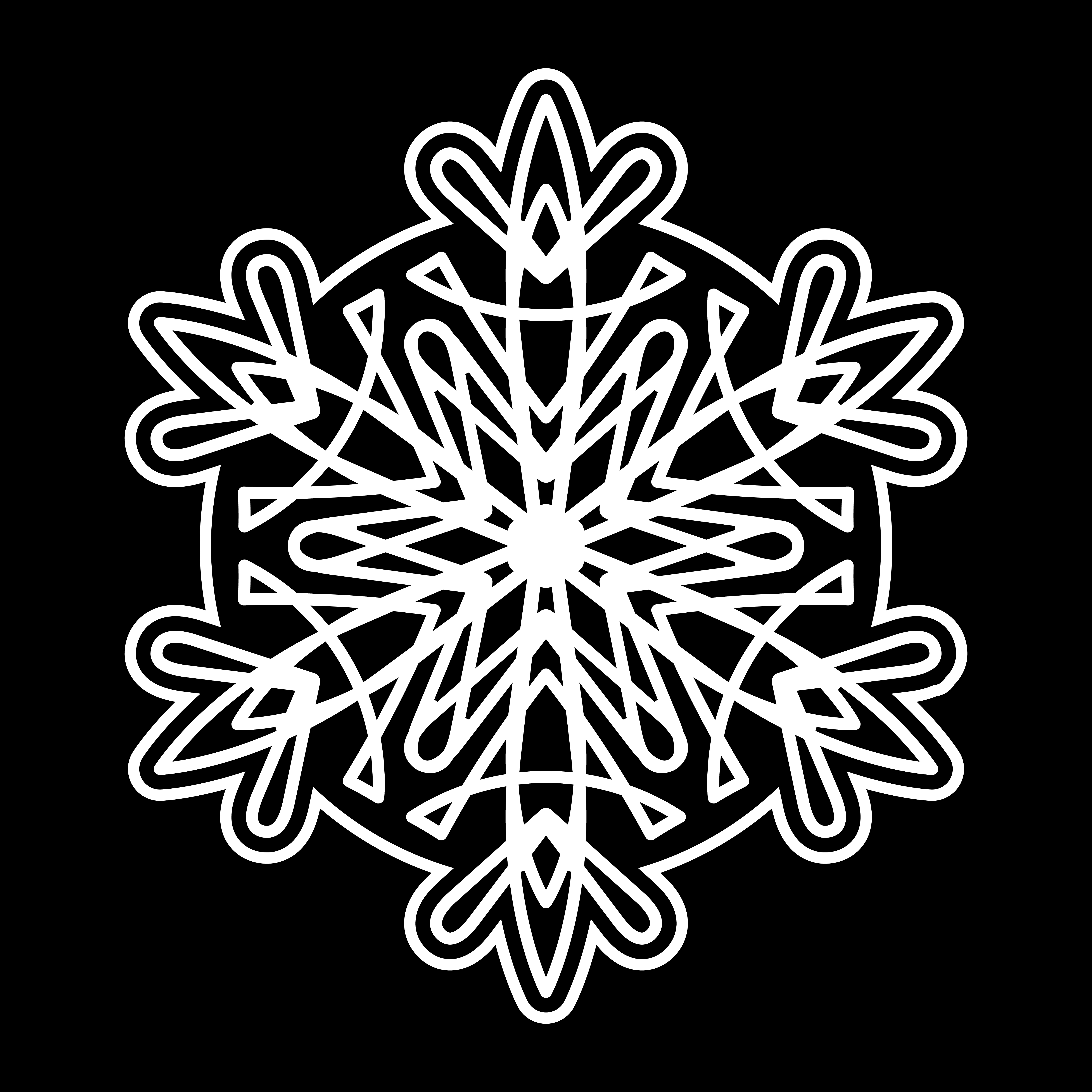 Download Snowflake Vector Icon 551284 - Download Free Vectors ...