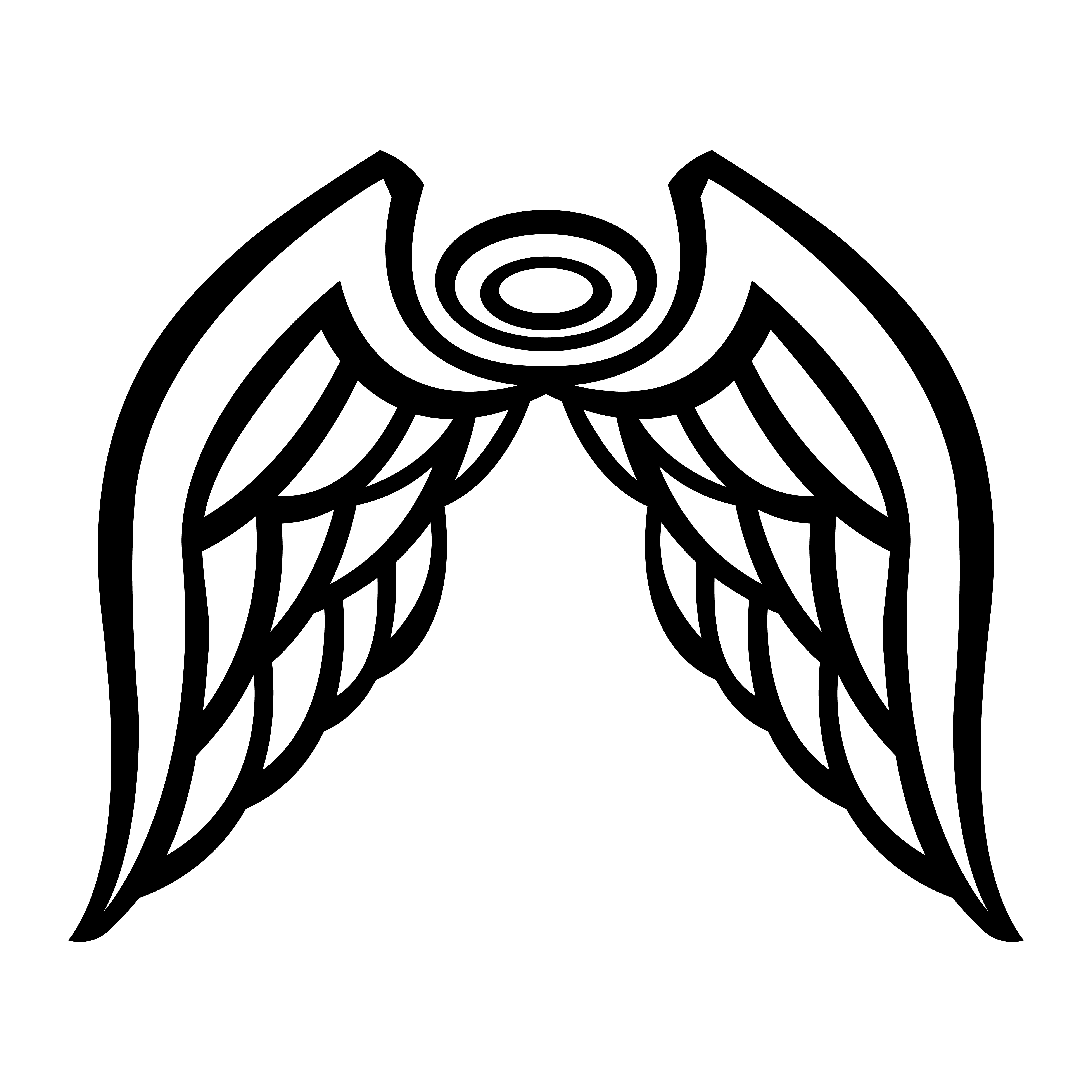 Angel Wings Clip Art SVG
