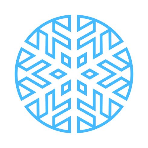 Icono de Vector de copo de nieve