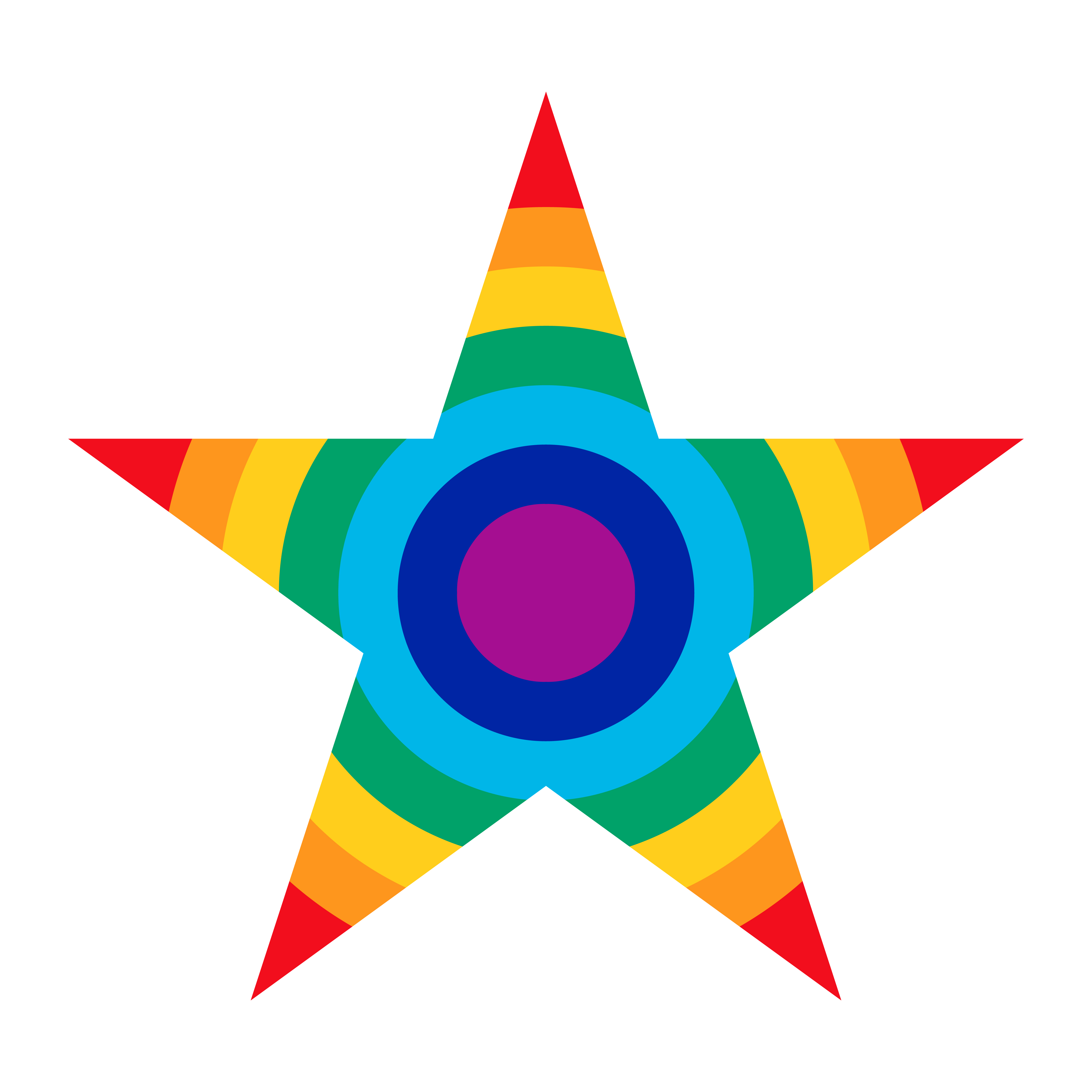 Rainbow Stars SVG
