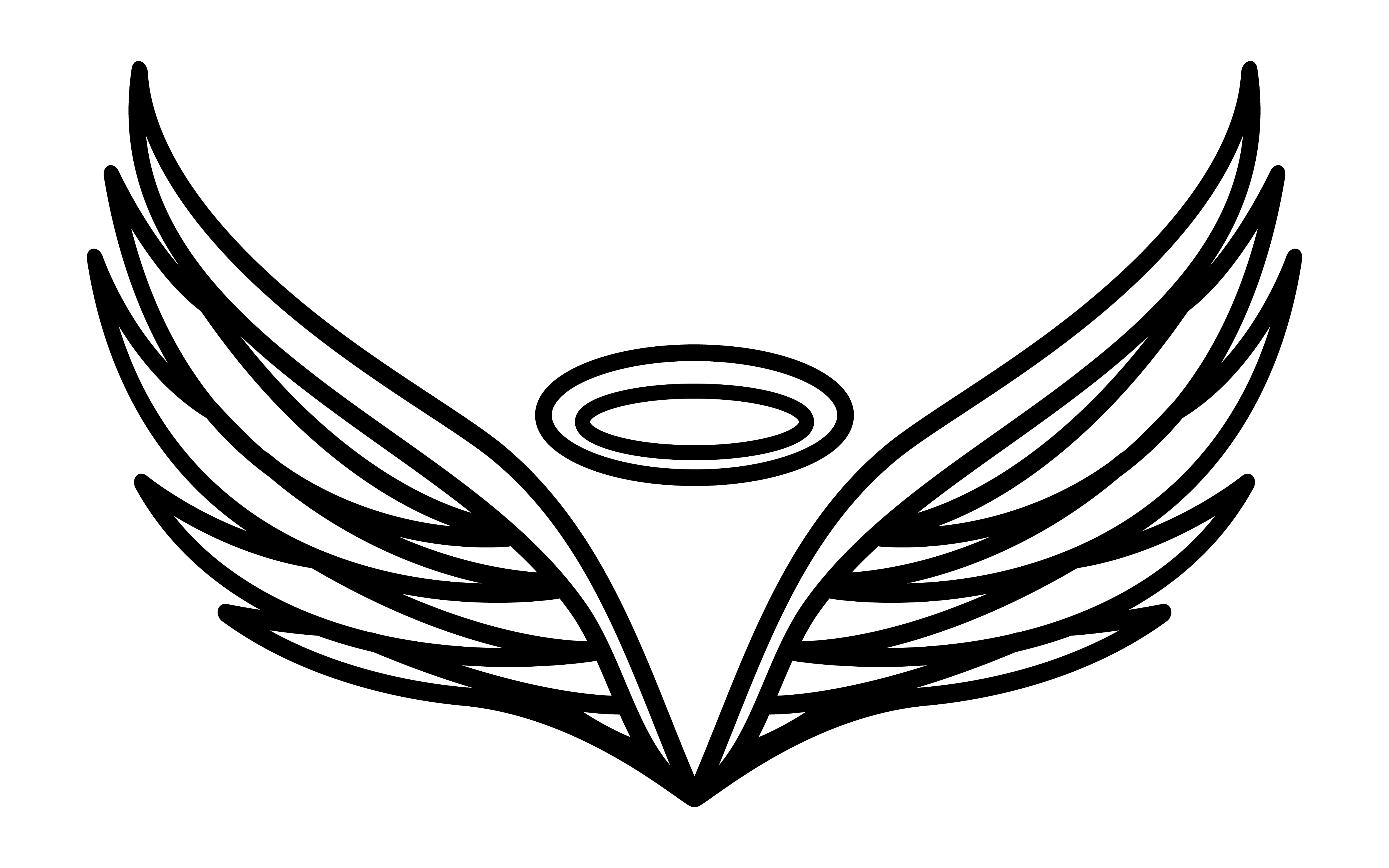 Angel Wings Clip Art SVG