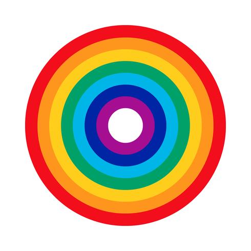 Icono de vector de arco iris