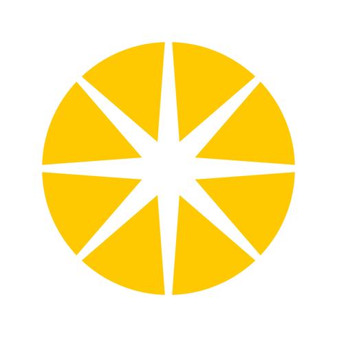 Sun icon vector