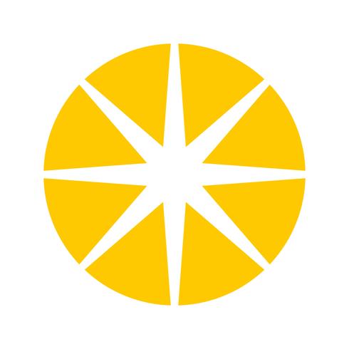 Sun icon vector