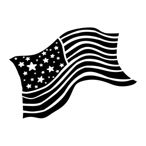 American Flags vector